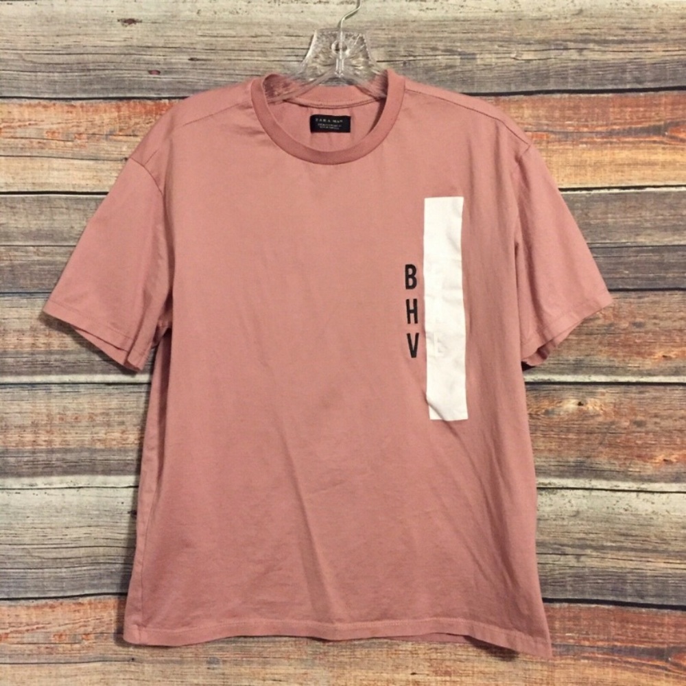 Zara Man pink tee